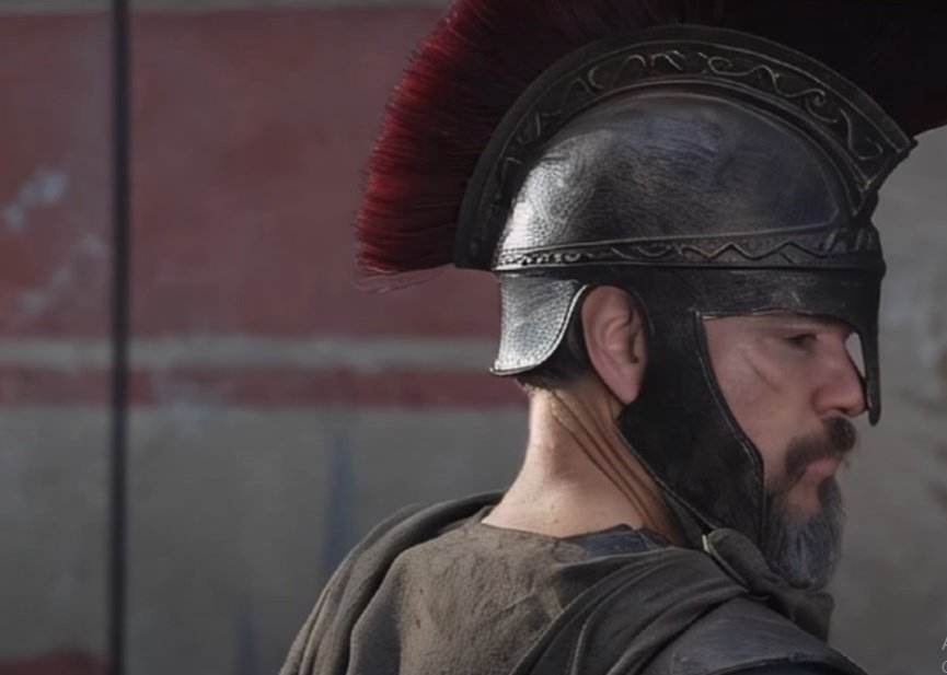 Matt Damon in costume as Odysseus in The Odyssey (2026)